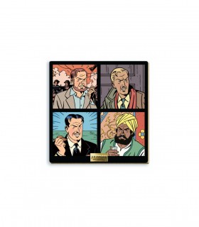 Tableau De Collection en Bois - Black Et Mortimer - Portraits
