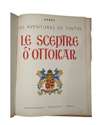 Le Sceptre d'Ottokar. Deuxième édition en couleurs - 1948.