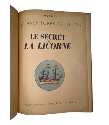 Le Secret de la Licorne. Édition en couleurs - 1946.