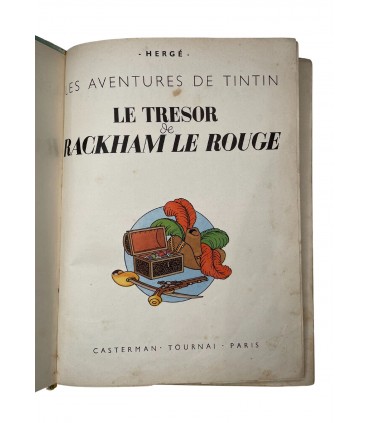 Le Trésor de Rackham le Rouge. Édition en couleurs - 1952.