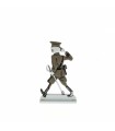 Figurine en métal de collection Tintin en colonel de l'armée