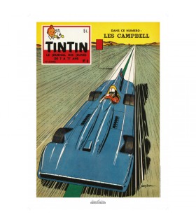 Poster de couverture Jean Graton dans Le Journal de Tintin 1959 Nº04 (50x70cm)
