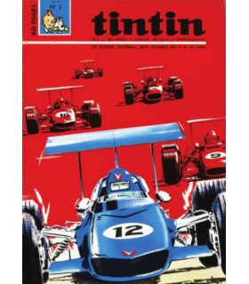 Poster de couverture Jean Graton dans le Journal de Tintin N°02
