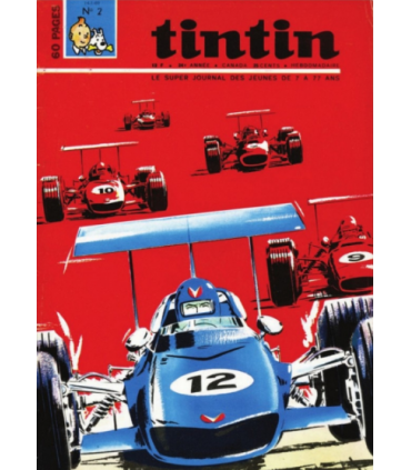 Poster de couverture Jean Graton dans le Journal de Tintin N°02