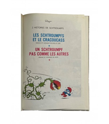 Les Schtroumpfs et le Cracoucass. Un Schtroumpf pas comme les autres. Édition originale - 1969.