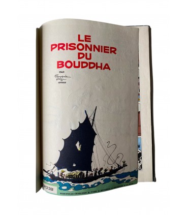 Le prisonnier du Bouddha. Édition originale - 1960. Dessin original.