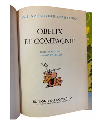 Obélix et compagnie. Édition originale - 1976.