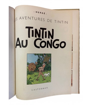 Tintin au Congo. Édition en couleurs - 1960.