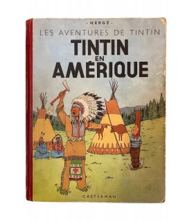 Tintin en Amérique. Édition en couleurs - 1952.