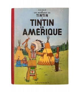 Tintin en Amérique. Édition en couleurs - 1957.