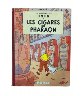 Les Cigares du Pharaon. Édition en couleurs - 1962.