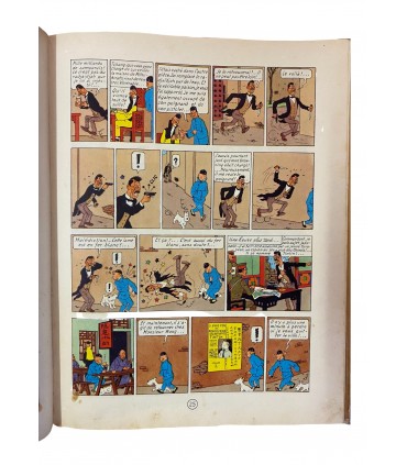 Le Lotus Bleu. Édition en couleurs - 1957.