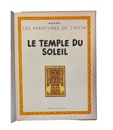 Le Temple du Soleil. Édition en couleurs - 1962.