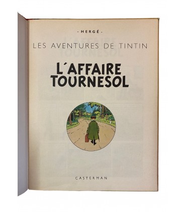 L'Affaire Tournesol. Édition en couleurs - 1963.