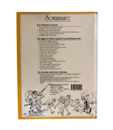Spirou Hebdo. Album N°190 - 1987.