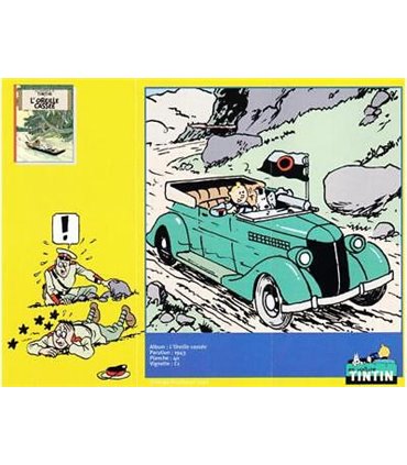 La Mitrailleuse - L'Oreille Cassée Atlas En voiture tintin 8