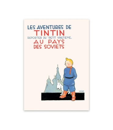 Carte Postale - Tintin Au Pays Des Soviets