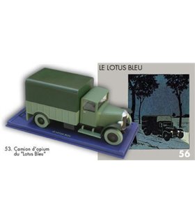 Le Camion d'opium du Lotus Bleu 53 Atlas Hergé En Voiture Tintin