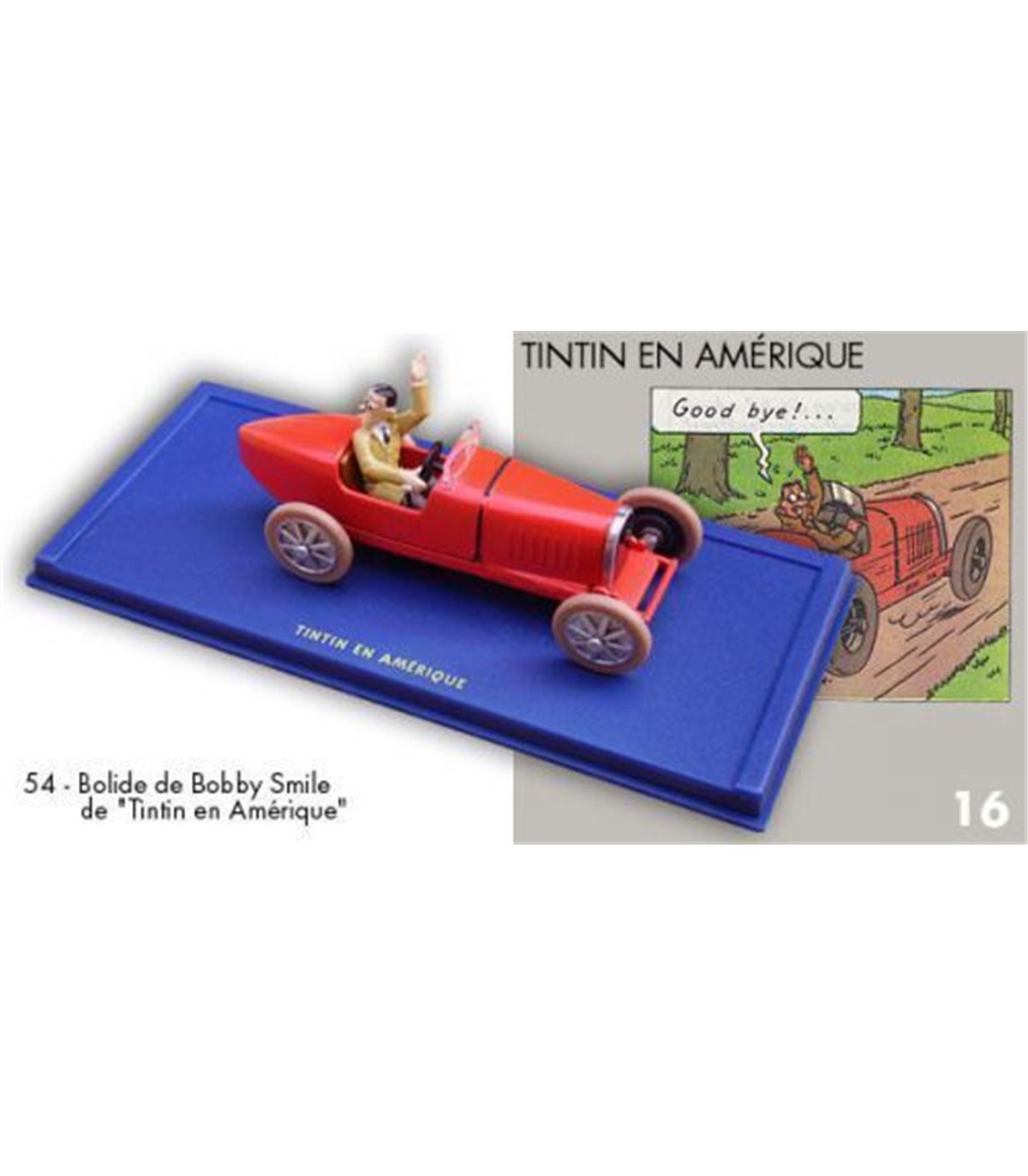 Voiture Tintin N°1-Le Bolide rouge - Figurines - Objets