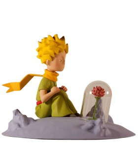 Le Petit Prince et la rose, sur la lune