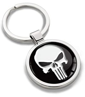 Porte-clés Logo Punisher Semic en métal