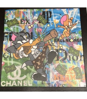 Cadre Tom et Jerry "Love Money"