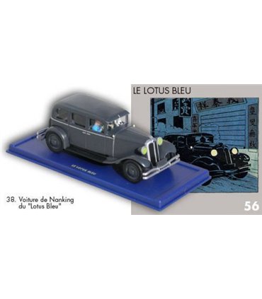La limousine en route vers Nanking du Lotus Bleu. 38 Atlas En Voiture Tintin