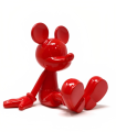 Sitting Mickey Rouge Laque - Marcel Wanders
