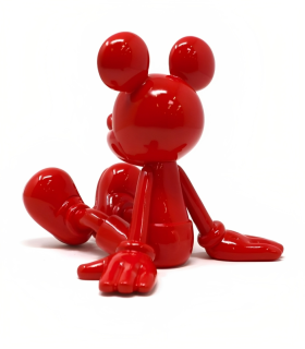 Sitting Mickey Rouge Laque - Marcel Wanders