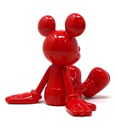 Sitting Mickey Rouge Laque - Marcel Wanders