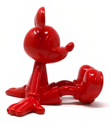 Sitting Mickey Rouge Laque - Marcel Wanders