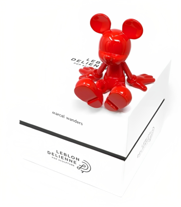 Sitting Mickey Rouge Laque - Marcel Wanders