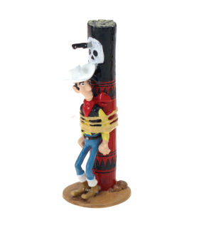 Lucky Luke Attaché au Poteau de Torture