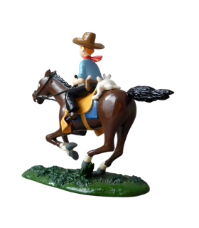 Tintin Cowboy et Milou à Cheval - Tintin en Amérique
