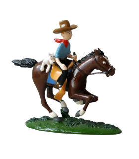 Tintin Cowboy et Milou à Cheval - Tintin en Amérique