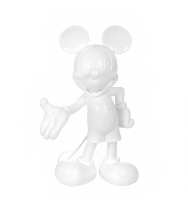 Mickey Welcome Blanc Laqué