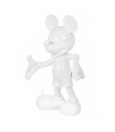 Mickey Welcome Blanc Laqué