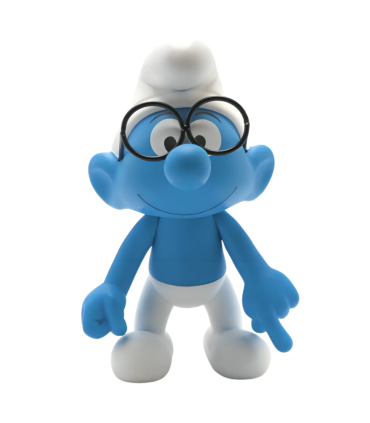 Schtroumpf à Lunettes Polychrome - Artoyz