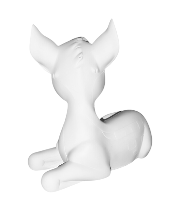 Bambi Blanc Mat - Statuette