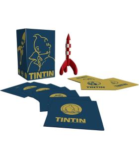 Coffret Tintin - l'Intégrale de la Série et la Fusée 17cm