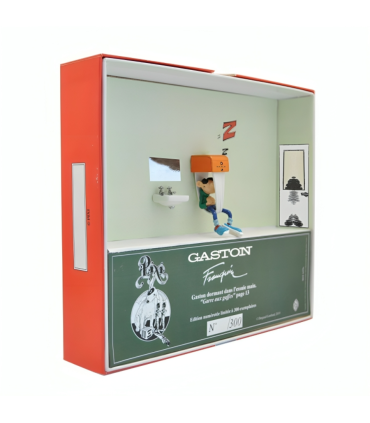 Gaston dormant dans l'Essuie-Main - Pixi