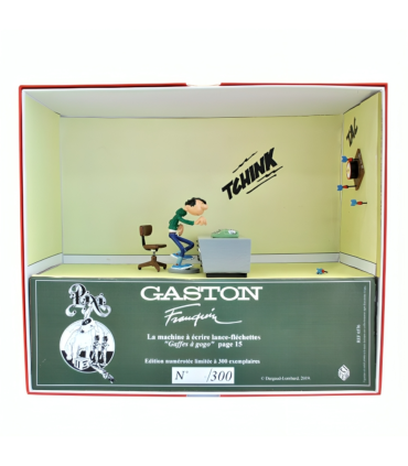Gaston & la Machine à Écrire Lance-Fléchettes - Pixi