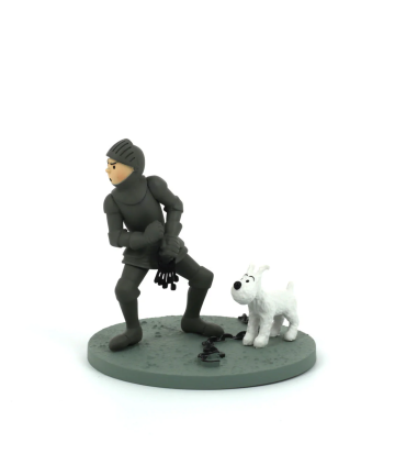 Tintin en armure - Coffret figurine plastique 8 cm