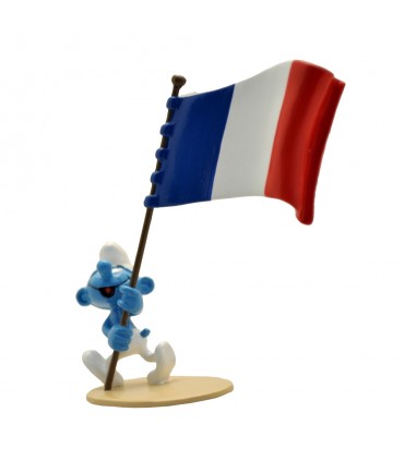 Le Schtroumpf Porte-drapeau Français
