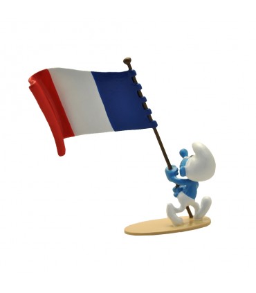 Le Schtroumpf Porte-drapeau Français