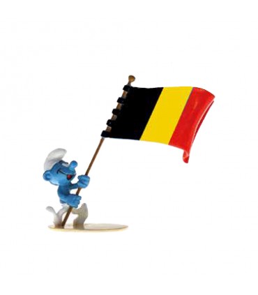 Le Schtroumpf Porte-drapeau Belge