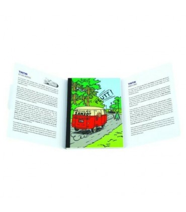 Set de 16 cartes postales : Tintin et les Voitures