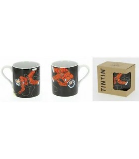 Tasse mug en porcelaine Tintin et Haddock Lune