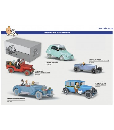 La Jeep Rouge Tintin au Pays de l'Or Noir 1/24ème