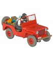 La Jeep Rouge Tintin au Pays de l'Or Noir 1/24ème